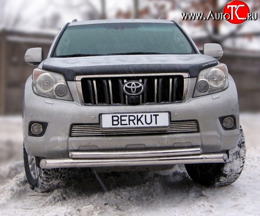 6 599 р. Декоративная вставка воздухозаборника Berkut Toyota Land Cruiser Prado J150 дорестайлинг (2009-2013)  с доставкой в г. Тольятти