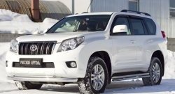 789 р. Зимняя заглушка решетки переднего бампера РА Toyota Land Cruiser Prado J150 дорестайлинг (2009-2013)  с доставкой в г. Тольятти. Увеличить фотографию 3