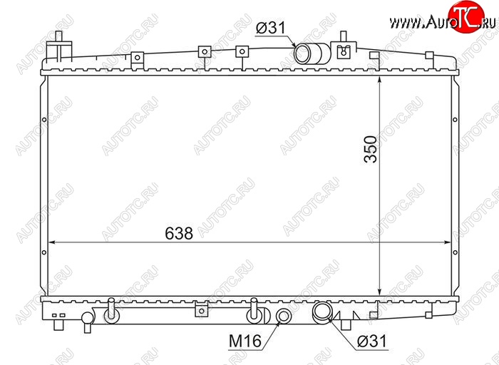 10 399 р. Радиатор двигателя SAT Toyota Probox (2002-2014)  с доставкой в г. Тольятти