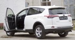 1 579 р. Накладки на порожки автомобиля RA Toyota RAV4 XA40 5 дв. рестайлинг (2015-2019) (Комплект (4 шт.))  с доставкой в г. Тольятти. Увеличить фотографию 2