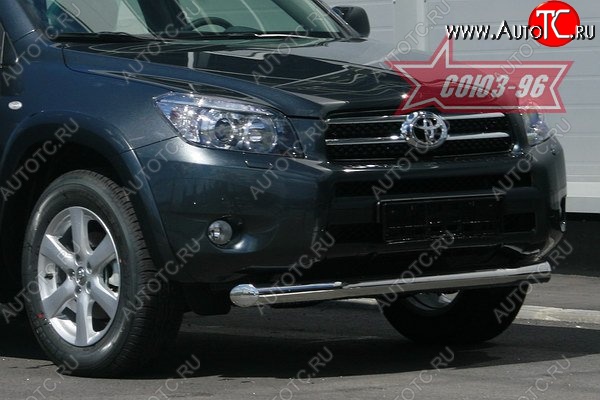 11 159 р. Защита переднего бампера одинарная Souz-96 (d76) Toyota RAV4 XA305 5 дв. дорестайлинг (2005-2009)  с доставкой в г. Тольятти