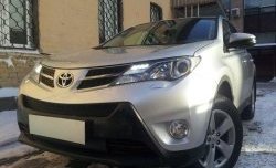 1 469 р. Сетка верхнего воздухозаборника переднего бампера Russtal  Toyota RAV4  XA40 (2012-2015) 5 дв. дорестайлинг (черная)  с доставкой в г. Тольятти. Увеличить фотографию 3