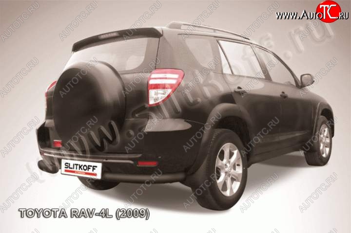 6 699 р. Уголки d76 Toyota RAV4 XA30 5 дв. удлиненный 1-ый рестайлинг (2009-2010) (Цвет: серебристый)  с доставкой в г. Тольятти