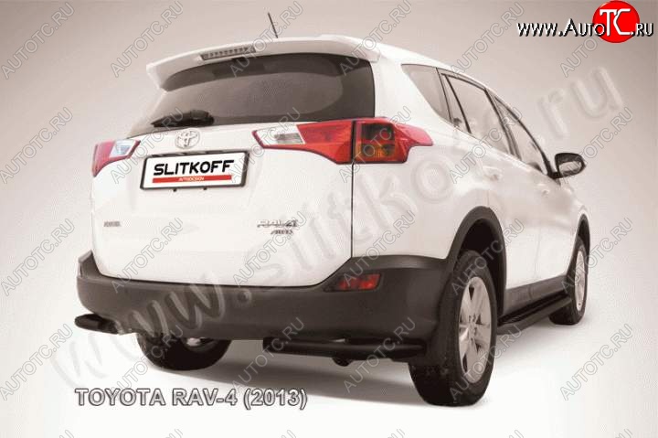 6 099 р. Уголки d57  Toyota RAV4  XA40 (2012-2015) 5 дв. дорестайлинг (Цвет: серебристый)  с доставкой в г. Тольятти