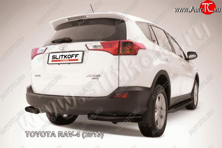 7 199 р. Уголки d76  Toyota RAV4  XA40 (2012-2015) 5 дв. дорестайлинг (Цвет: серебристый)  с доставкой в г. Тольятти