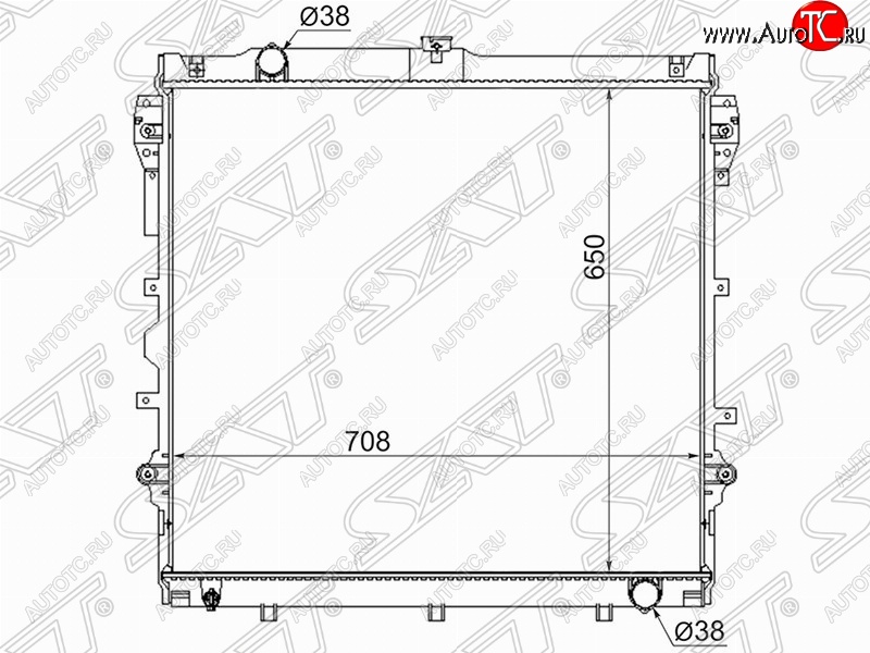 12 999 р. Радиатор двигателя SAT Toyota Tundra XK50 дорестайлинг (2007-2009)  с доставкой в г. Тольятти