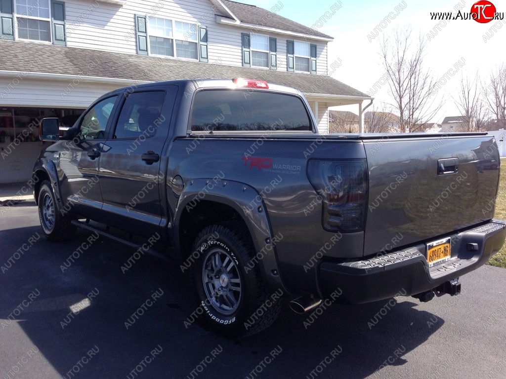 14 099 р. Накладки на колёсные арки BUSHWACKER Toyota Tundra XK50 дорестайлинг (2007-2009) (Неокрашенные)  с доставкой в г. Тольятти