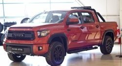 1 099 р. Реснички на фары RA Toyota Tundra XK50 2-ой рестайлинг (2013-2025) (Неокрашенные)  с доставкой в г. Тольятти. Увеличить фотографию 3