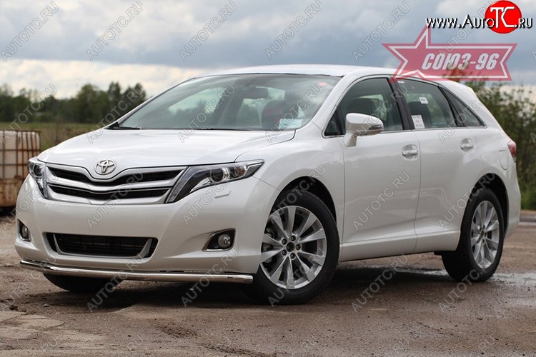 14 219 р. Защита переднего бампера одинарная Souz-96 (d60) Toyota Venza GV10 дорестайлинг (2008-2012)  с доставкой в г. Тольятти