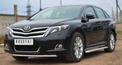 12 999 р. Одинарная защита переднего бампера диаметром 42 мм SLITKOFF Toyota Venza GV10 рестайлинг (2012-2016)  с доставкой в г. Тольятти. Увеличить фотографию 4