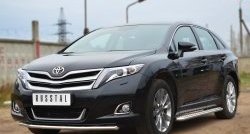 24 649 р. Широкая защита порогов SLITKOFF Toyota Venza GV10 рестайлинг (2012-2016)  с доставкой в г. Тольятти. Увеличить фотографию 3