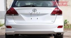 Защита заднего бампера из боковых уголков Souz-96 (d42) Toyota Venza GV10 дорестайлинг (2008-2012)