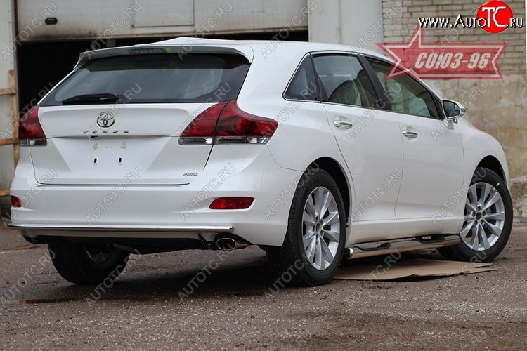 13 409 р. Защита заднего бампера Souz-96 (d42) Toyota Venza GV10 дорестайлинг (2008-2012)  с доставкой в г. Тольятти