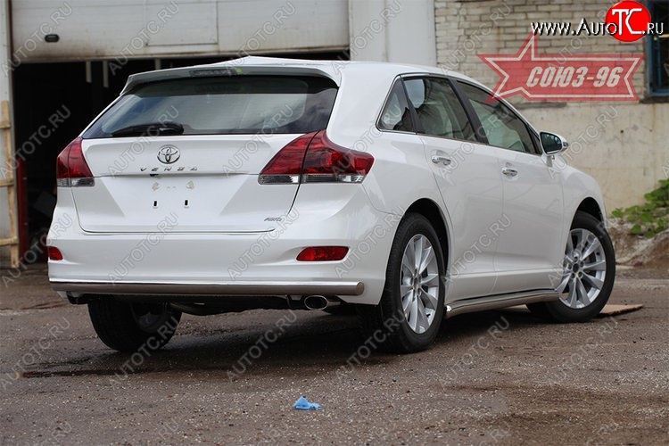 15 839 р. Защита заднего бампера рестайлинг Souz-96 Long (d60) Toyota Venza GV10 дорестайлинг (2008-2012)  с доставкой в г. Тольятти