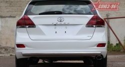 Защита задняя овальная 75х42 Toyota Venza GV10 дорестайлинг (2008-2012)