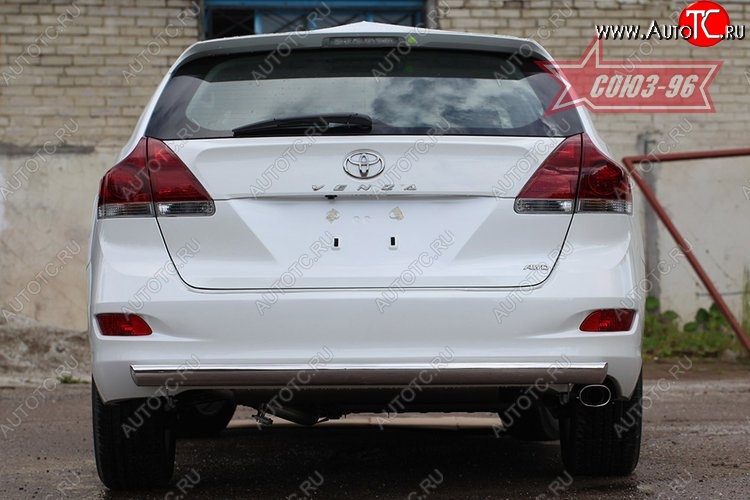 15 929 р. Защита задняя овальная 75х42 Toyota Venza GV10 дорестайлинг (2008-2012)  с доставкой в г. Тольятти