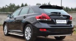 6 999 р. Одинарная защита заднего бампера из трубы диаметром 42 мм SLITKOFF Toyota Venza GV10 рестайлинг (2012-2016)  с доставкой в г. Тольятти. Увеличить фотографию 4