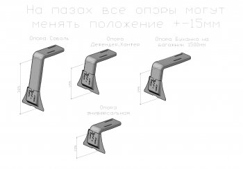 66 999 р. Багажник (корзина) (для а/м без люка, 1500х2750 мм) РИФ Уаз Буханка 452 2206 микроавтобус (1965-2025)  с доставкой в г. Тольятти. Увеличить фотографию 8