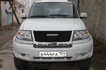 12 499 р. Решетка радиатора CrTuning Уаз Патриот 3163 5 дв. дорестайлинг (2005-2013) (Сетка черная, С надписью PATRIOT)  с доставкой в г. Тольятти. Увеличить фотографию 8