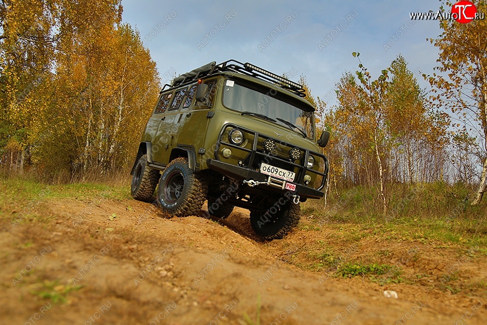 30 999 р. Бампер передний РИФ (силовой) Уаз Буханка 452 2206 микроавтобус (1965-2025) (С защитной дугой, без внутренних усилителей)  с доставкой в г. Тольятти