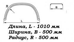 1 559 р. Крыло К-500 Fuso (круглое) Master-Plast КрАЗ 5401 (2015-2024)  с доставкой в г. Тольятти. Увеличить фотографию 2