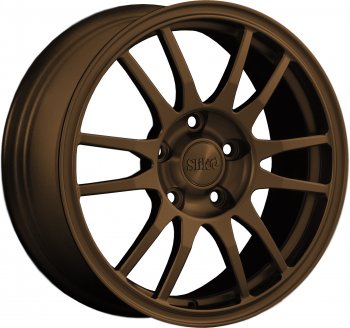 Кованый диск Slik classik R16x6.5 Коньячная бронза. Глянец (BRZCGN) 6.5x16 Nissan March 4 K13,NK13 хэтчбэк 5 дв. правый руль рестайлинг (2013-2025) 4x100.0xDIA60.1xET45.0