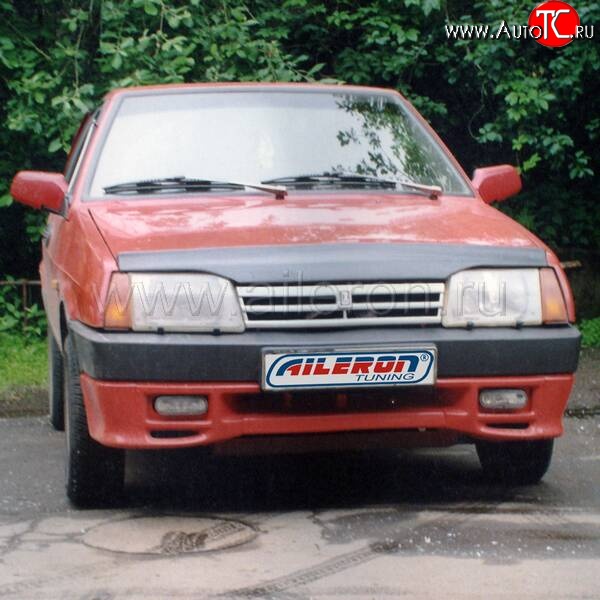 499 р. Накладка на передний бампер Aileron Лада 21099 (1990-2004) (Неокрашенная)  с доставкой в г. Тольятти