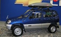 2 499 р. Накладки на двери (молдинги) Стандарт Chevrolet Niva 2123 дорестайлинг (2002-2008) (Неокрашенные)  с доставкой в г. Тольятти. Увеличить фотографию 4