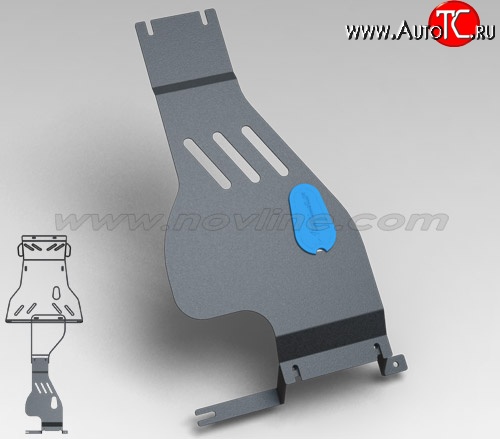 1 949 р. Защита раздаточной коробки (1.7, МКПП, 2 мм) Novline Лада 2123 (Нива Шевроле) 1 рестайлинг (2009-2020)  с доставкой в г. Тольятти