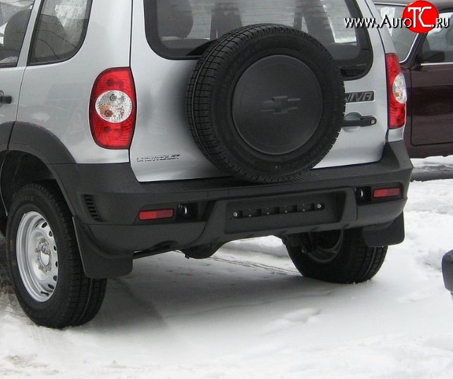 12 999 р. Задний бампер Бертоне Chevrolet Niva 2123 рестайлинг (2009-2020) (Окрашенный)  с доставкой в г. Тольятти