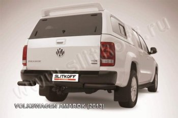 8 999 р. Уголки d76 Volkswagen Amarok дорестайлинг (2009-2016) (Цвет: серебристый)  с доставкой в г. Тольятти. Увеличить фотографию 1