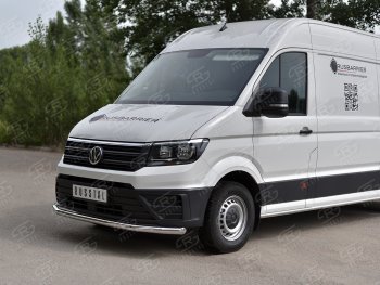 18 949 р. Защита переднего бампера (Ø63 мм, нержавейка) SLITKOFF Volkswagen Crafter 2 (2017-2025)  с доставкой в г. Тольятти. Увеличить фотографию 2