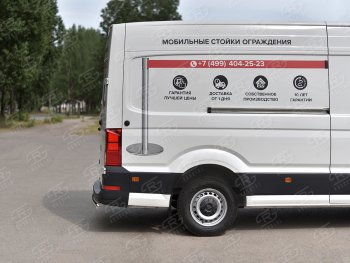 13 399 р. Защита заднего бампера (Ø75х42 мм, нержавейка) Russtal  Volkswagen Crafter  2 (2017-2025)  с доставкой в г. Тольятти. Увеличить фотографию 3