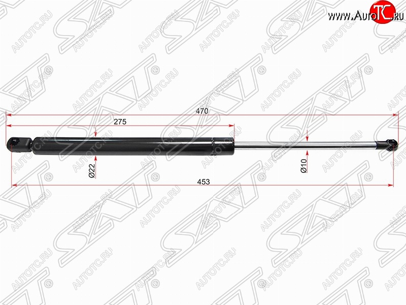 669 р. Газовый упор крышки багажника SAT Volkswagen Golf 5 хэтчбэк (2003-2009)  с доставкой в г. Тольятти