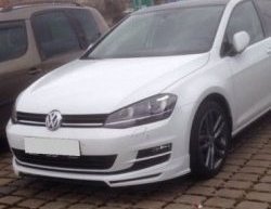 3 749 р. Накладка на передний бампер CT Volkswagen Golf 7 дорестайлинг, хэтчбэк 5 дв. (2012-2017) (Неокрашенная)  с доставкой в г. Тольятти. Увеличить фотографию 2