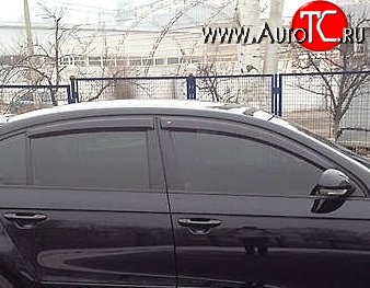 999 р. Комплект дефлекторов окон (ветровиков) 4 шт. (седан) Russtal Volkswagen Passat B6 седан (2005-2011)  с доставкой в г. Тольятти