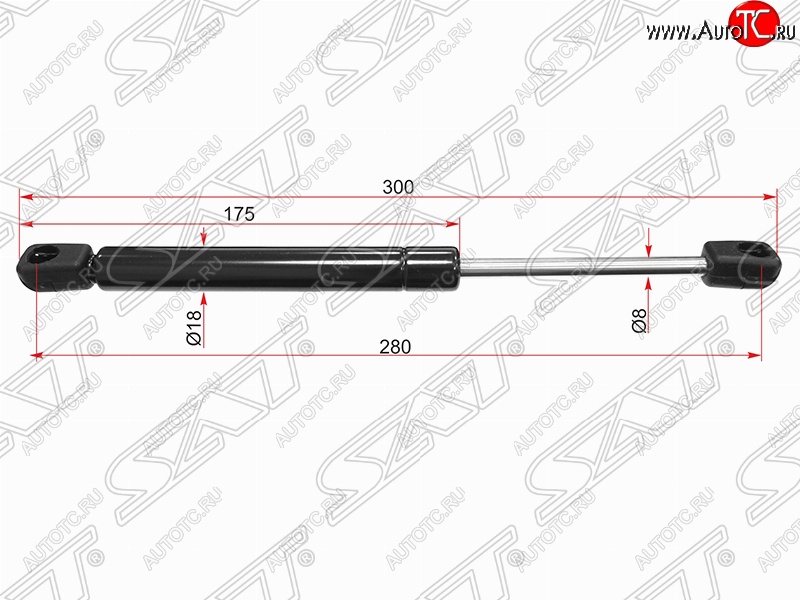 599 р. Газовый упор крышки багажника SAT Volkswagen Passat B5 универсал дорестайлинг (1996-2000)  с доставкой в г. Тольятти