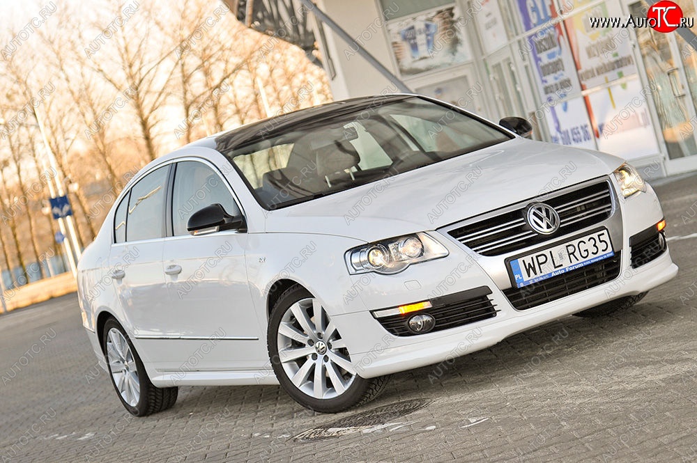 3 449 р. Накладка на передний бампер R-Line Volkswagen Passat B6 седан (2005-2011)  с доставкой в г. Тольятти