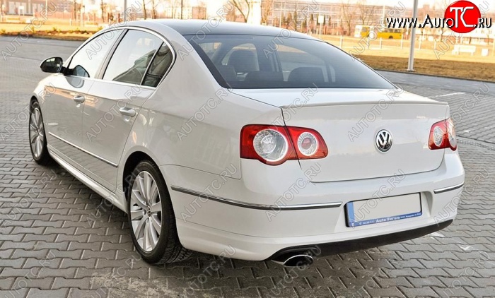 3 449 р. Лип спойлер R-LINE STYLE Volkswagen Passat B6 седан (2005-2011) (Неокрашенный)  с доставкой в г. Тольятти