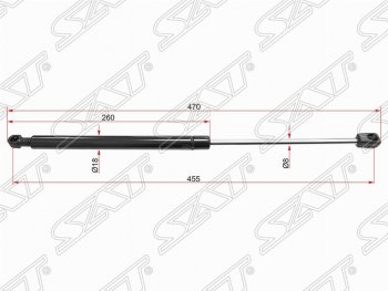 Газовый упор крышки багажника SAT Volkswagen Passat B6 универсал (2005-2010)