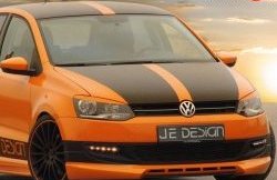 439 р. Реснички JeDesign на фары Volkswagen Polo 5 хэтчбек дорестайлинг (2009-2015) (Неокрашенные)  с доставкой в г. Тольятти. Увеличить фотографию 2