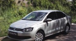 1 629 р. Реснички на фары RA Volkswagen Polo 5 хэтчбек дорестайлинг (2009-2015) (Неокрашенные)  с доставкой в г. Тольятти. Увеличить фотографию 4