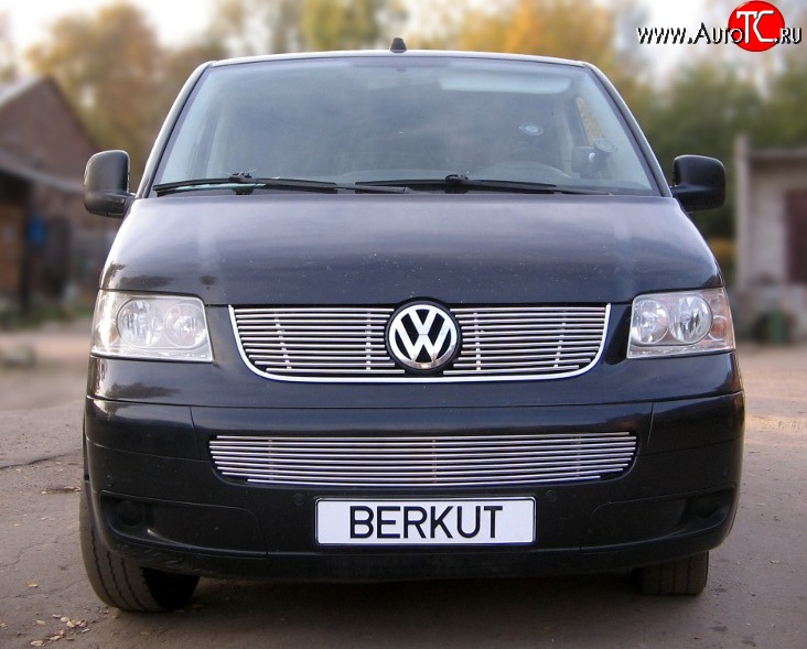 5 999 р. Декоративная вставка воздухозаборника Berkut Volkswagen Transporter T5 дорестайлинг (2003-2009)  с доставкой в г. Тольятти