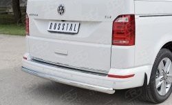 17 499 р. Защита заднего бампера (Ø63 мм, нержавейка, длинная база) SLITKOFF Volkswagen Caravelle T6 дорестайлинг (2015-2019)  с доставкой в г. Тольятти. Увеличить фотографию 3