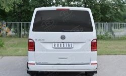 17 999 р. Защита заднего бампера (Ø42 мм, нержавейка, короткая база) SLITKOFF Volkswagen Multivan T6 дорестайлинг (2016-2019)  с доставкой в г. Тольятти. Увеличить фотографию 2