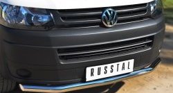 15 799 р. Одинарная защита переднего бампера диаметром 63 мм SLITKOFF Volkswagen Transporter T5 рестайлинг (2009-2015)  с доставкой в г. Тольятти. Увеличить фотографию 2