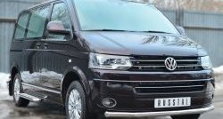 17 499 р. Одинарная защита переднего бампера диаметром 63 мм (Multivan-Caravelle) SLITKOFF Volkswagen Transporter T5 рестайлинг (2009-2015)  с доставкой в г. Тольятти. Увеличить фотографию 4