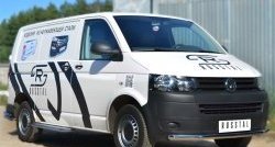 17 899 р. Широкая защита порогов SLITKOFF Volkswagen Transporter T6 дорестайлинг (2015-2019)  с доставкой в г. Тольятти. Увеличить фотографию 3