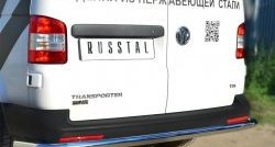 16 999 р. Защита заднего бампера (Ø63 мм, нержавейка) SLITKOFF Volkswagen Transporter T5 рестайлинг (2009-2015)  с доставкой в г. Тольятти. Увеличить фотографию 2