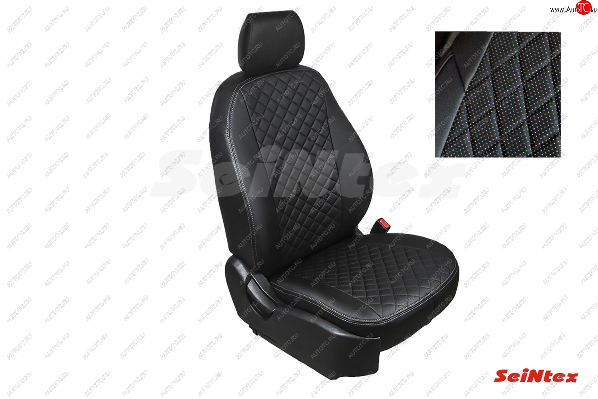 6 899 р. Чехлы для сидений Seintex Ромб (экокожа, Trend, передний подлокотник, airbag)  Volkswagen Tiguan  Mk2 (2016-2022) дорестайлинг, рестайлинг  с доставкой в г. Тольятти